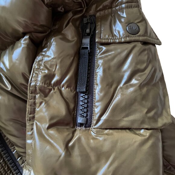 SAM FREESTYLE Puffer Down Jacket in Olive Green - Picture 5 of 7